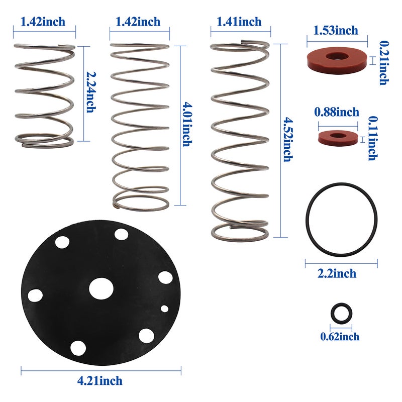 GREATUS RK34-975XL Backflow Preventer Repair Kit Compatible with 3/4-1" 975XL & 975XL2 Reduced Pressure Backflow Preventer with Springs - Image 3